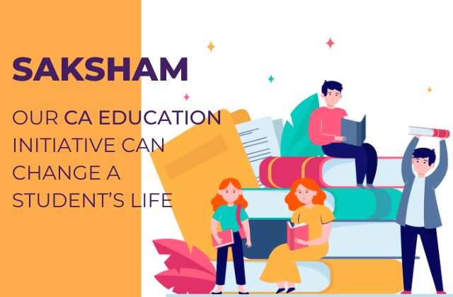 SAKSHAM -How our CA Education initiative can change a student life (Featured image)