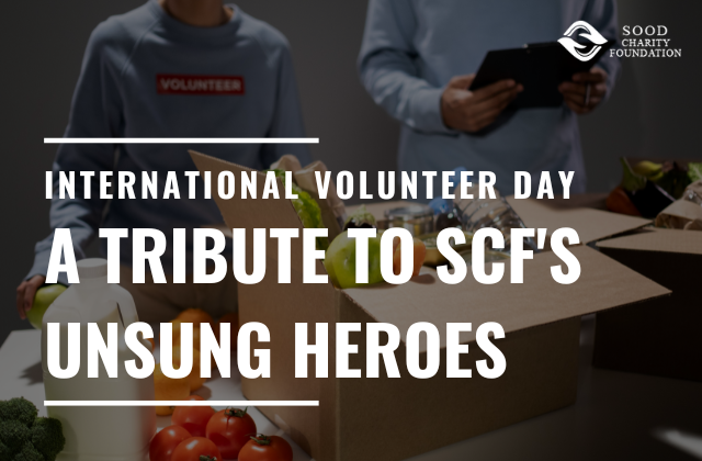 Sood (1)International Volunteer Day: A Tribute to SCF's Unsung Heroes